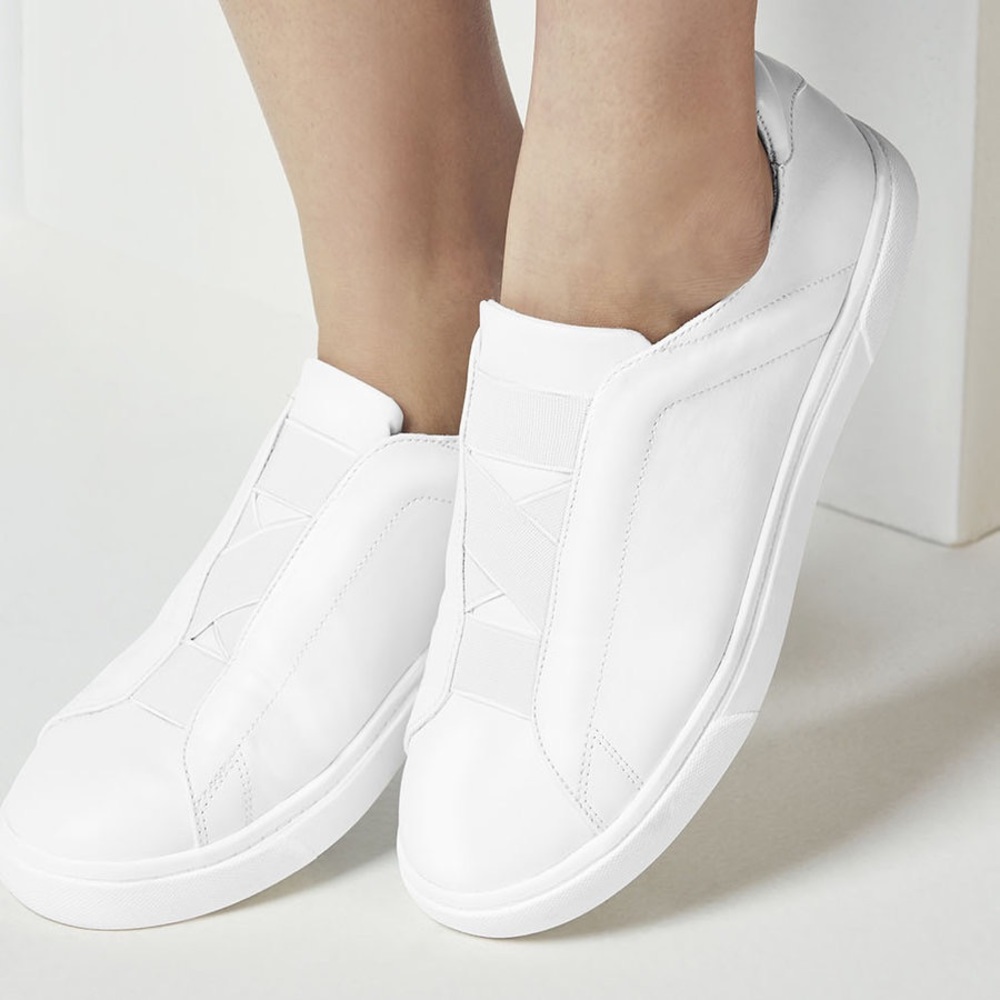Fabletics | Women's Laurel Court Trainer Memory Foam Slip-On Athletic Sneakers